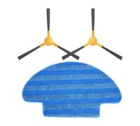 DispRA Compatible avec IKOHS Netbot S12 / Haier T550W / T560H / DEXP MMB-300 Brosse latérale à Bord Rotatif Chiffons de Nettoyage for aspirateur Pièce de Rechange(Set G)