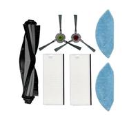 DispRA Compatible avec l'aspirateur Robot Ecovacs Deebot U2 DGN22 / U2 Pro, Filtre Hepa, Tissu de vadrouille, Accessoires de Brosse latérale Principale, pièces de Rechange(Set 13)