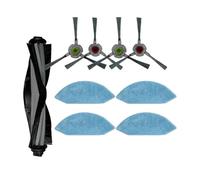 DispRA Compatible avec l'aspirateur Robot Ecovacs Deebot U2 DGN22 / U2 Pro, Filtre Hepa, Tissu de vadrouille, Accessoires de Brosse latérale Principale, pièces de Rechange(Set 1)