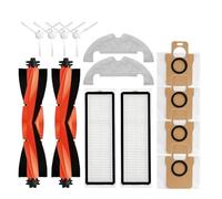DispRA Compatible avec l'aspirateur Robot XMI X10, pièces de Rechange, Brosse latérale Principale, Filtre Hepa, Tissu de vadrouille, Sac à poussière, Accessoires(Chocolate)