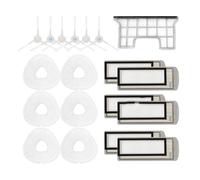 DispRA Compatible avec Le Robot aspirateur Narwal T10 J1 J2, Module de Brosse latérale, filtres primaires, Accessoires de boîte à poussière, kit de pièces de Rechange(Set 20)