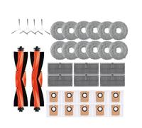 DispRA Compatible avec Les Accessoires d'aspirateur Robot XMI Mijia M30S D103CN, Brosse latérale Principale, Filtre Hepa, Tissu de vadrouille, Sac à poussière, pièces de Rechange(Green)