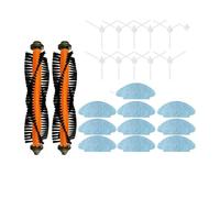 DispRA Compatible avec Les aspirateurs Robots Medion MD 19601, Rouleau, Brosse latérale Principale, Chiffons, Chiffon, Accessoire, pièce de Rechange(Set C)