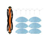 DispRA Compatible avec Les aspirateurs Robots Medion MD 19601, Rouleau, Brosse latérale Principale, Chiffons, Chiffon, Accessoire, pièce de Rechange(Set B)