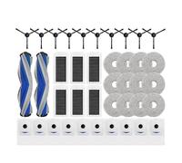 DispRA Compatible avec Les pièces d'aspirateur Ecovacs Debot X5 Omni / X5 Pro Omni / X5 Pro, Rouleau Principal, Brosse latérale, Filtre, Tissu de vadrouille, Sac à poussière, Accessoires(Grey)