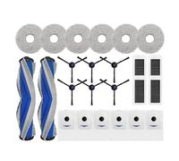 DispRA Compatible avec Les pièces d'aspirateur Ecovacs Debot X5 Omni / X5 Pro Omni / X5 Pro, Rouleau Principal, Brosse latérale, Filtre, Tissu de vadrouille, Sac à poussière, Accessoires(White)