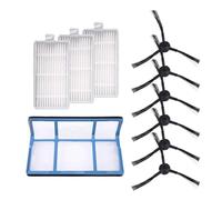 DispRA Kits d'aspirateur à Brosse latérale à Filtre compatibles avec ILIFE ZACO V3 V3s V5 V5s V5s Pro Compatible avec Medion MD 18500 18600 MD18501 MD16192