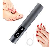 DISPRA Lampe UV tactile pour ongles, lampe UV portable rechargeable, lampe à ongles réglable à séchage rapide pour vernis gel, vernis à ongles et filles