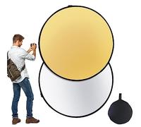 DISPRA lumière Photographie - Panneau Disque lumière Circulaire Pliable | Disque Lumineux Circulaire Pliable, Protection Multicouche pour la Diffusion en Direct