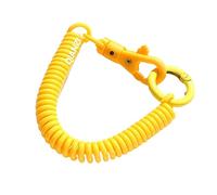 DISPRA Porte-clés à ressorts hélicoïdaux, bracelet extensible en plastique, porte-clés coloré et flexible pour bureau, atelier, centre commercial