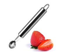 DISPRA -Tomate - Décortiqueur Fraises, carottier tiges tomates,Dissolvant portatif Tige Feuille Tomate d'acier Inoxydable, dissolvant Tige Fruit légume