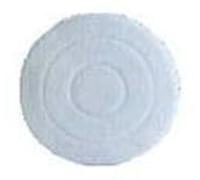 Disque 432mm microfibre blanche pour monobrosse - Nettoyage - Lot de 5