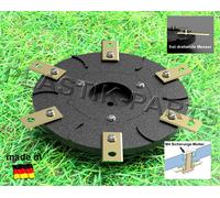 Disque à couteaux 6 lames Disque à couteaux pour Blumfeldt Garden Hero sans couteaux