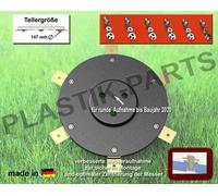 Disque à couteaux 6 lames Disque à couteaux pour WORX Landroid S M S500i M800 M900 M1000 sans couteaux