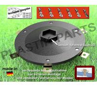 Disque à couteaux 6 lames Disque à couteaux pour WORX WR141E WR142E WR143E WR165E WR167E sans couteaux