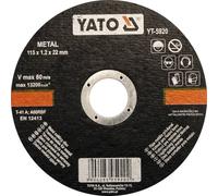 DISQUE À DÉCOUPER LE MÉTAL YATO 115X1.2X22