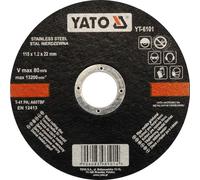 DISQUE À DÉCOUPER YATO POUR MÉTAL ET ACIER INOXYDABLE 115X1.2