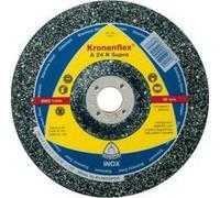 Disque à ébarber A 24 N Supra pour l'usinage de l'acier inoxydable, Ø x Épais. : 230 x 6,0 mm, Modèle Coudé, Vitesse maxi. 6600 tr/mn G