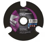 Disque à ébarber PRO GRIND VISIO D. 125 x 4 x Al. 22,23 mm x Gr 60 - Acier, fonte, Inox - 10222000 - Sidamo