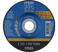 Disque à ébarber PSF STEEL D230xS7,2mm courbé STA perçage 22,23mm PFERD