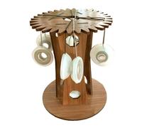 Disque à en Bois, de Tissage de Fil - Rondelle de Corde tressée en Bois | Artisanat de Corde et Tresse de Fil tricoté, Planche tressée de Bracelet Portable