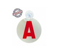 DISQUE A JEUNE CONDUCTEUR VENTOUSE REFLECHISSANT FABRICATION FRANCAISE VISIBILITE DE JOUR COMME DE NUIT FLUORESCENT