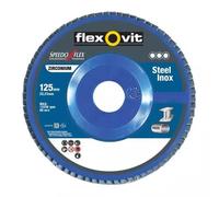 Disque à lamelle acier inox Speedoflex Zirconium D125MM GR80 Flexovit