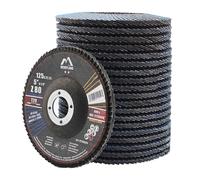 Disque À Lamelles 125 Métal Pour Meuleuse D'angle,125mm Grain 80 T29 Disques À Rabat 20 Pièces,Corindon Bleu De Zirconium Inox Acier Fer Disques Abrasifs,Craft-Line Fc1108414-20