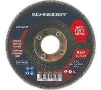 Disque à lamelles bombé 125x22mm GR 40 - lot de 10 pcs SCHNEIDER ELECTRO - 50700