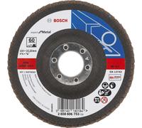 Disque à lamelles Expert for Metal 115 Bosch 22,23 60 à angle droit Tissu de verre. - 2608606753