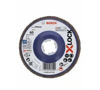 Disque à lamelles pour métal 125 mm à moyeu plat - grain 60 - X-lock BOSCH