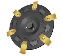 Disque à lamés tunings + 6 lamés Compatibile avec Segway Navimow Mähroboter I-Serie i105E, i108E, i110n, Disque à lamés pour 6 lamés pour tondeuserobot
