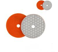 Disque à meuler diamant avec grain de qualité supérieure pour marbre et granit, tampons de polissage à sec et humide, compatibles avec les meuleuses d'angle de 7,6 cm et 10,2 cm (C)