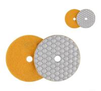 Disque à meuler diamant avec grain de qualité supérieure pour marbre et granit, tampons de polissage à sec et humide, compatibles avec les meuleuses d'angle de 7,6 cm et 10,2 cm (B)