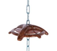 Disque à mordre nature avec chaîne de suspension Kerbl Marron 18 cm