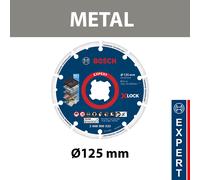 Disque à tronçonner Ø125 X-LOCK EXPERT Diamond Metal BOSCH
