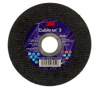 Disque à tronçonner 3M Cubitron 3, 115 mm, 0,80 mm, 22,23 mm, 80+, type 41 #86581 x50 morceau