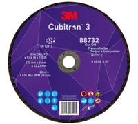 Disque à tronçonner 3M Cubitron 3, 230 mm, 2 mm, 22,23 mm, 36+, type 41 #88732 x25 morceau