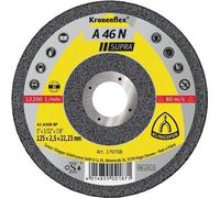 Disque à tronçonner A 46 N Supra D125x2,5mm courbé alu.perçage.22,23mm KLINGSPOR