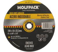 Disque à tronçonner abrasif en acier inoxydable Ø 230 x Ø 22,2 mm épaisseur 1,9 mm Disque radial / Meuleuse universelle avec toutes les meuleuses