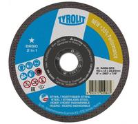 TYROLIT Disques à tronçonner DxTxH 115x1,6x22,23 2en1 pour acier et inox, forme : 41 - version droite, Art. 34332872 x25 morceau