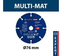Bosch Disque à tronçonner EXPERT Carbide Multi Wheel – Ø 76 mm, pour bois dur et clouté – 1x