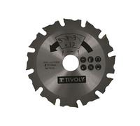 Tivoly Disque à sculpter pour meuleuse angulaire – Tronçonner le bois et les corps étrangers – 115 mm