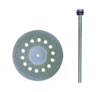 Disque à tronçonner diamanté Ø 38 mm avec aération + 1 Tige Axe Ø 2,35 mm - PROXXON - 28846