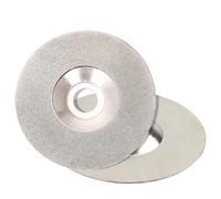 Disque à tronçonner diamanté 125 mm - Meule électrolytique for verre et céramique - Trou de 22,23 mm, liant résine, forme de bol
