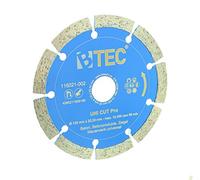 Disque à tronçonner diamanté BTEC UNI CUT Pro - 125 mm - Pour couper le béton, la brique, la maçonnerie et d'autres matériaux