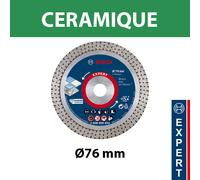 Disque à tronçonner diamanté EXPERT HardCeramic Ø76 BOSCH