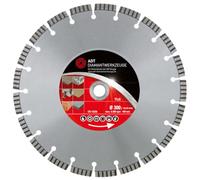 Disque à tronçonner diamanté TLG Premium - Soudé au laser - Diamètre : 300 mm - Alésage : 22,2 mm