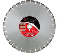 Disque à tronçonner diamanté TLG Premium - Soudé au laser - Diamètre : 450 mm - Alésage spécial