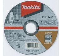 Disque à tronçonner en acier inoxydable MAKITA 115x1x22,23 mm B-12217